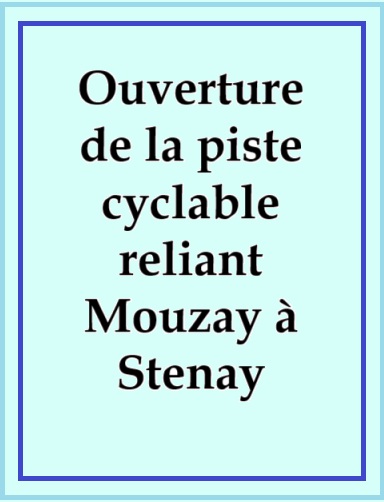 Ouverture de la piste cyclable